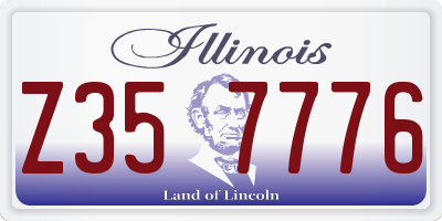 IL license plate Z357776