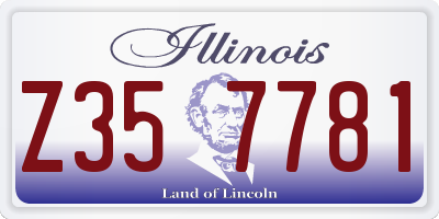 IL license plate Z357781