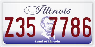 IL license plate Z357786