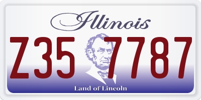 IL license plate Z357787