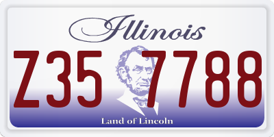 IL license plate Z357788