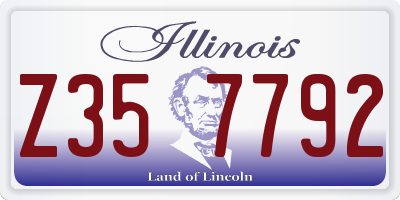 IL license plate Z357792