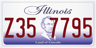 IL license plate Z357795