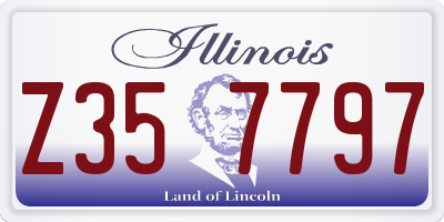 IL license plate Z357797