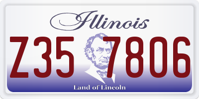 IL license plate Z357806