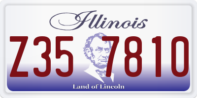 IL license plate Z357810