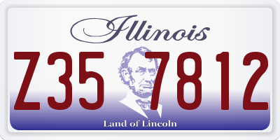 IL license plate Z357812