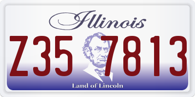 IL license plate Z357813