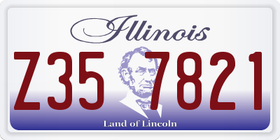 IL license plate Z357821