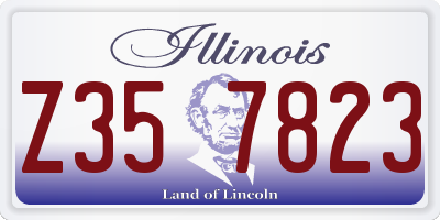 IL license plate Z357823
