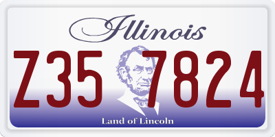 IL license plate Z357824