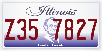 IL license plate Z357827