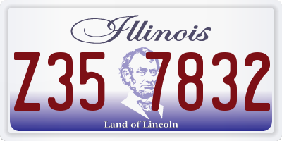 IL license plate Z357832