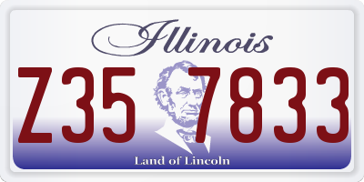 IL license plate Z357833