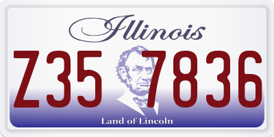 IL license plate Z357836