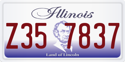 IL license plate Z357837