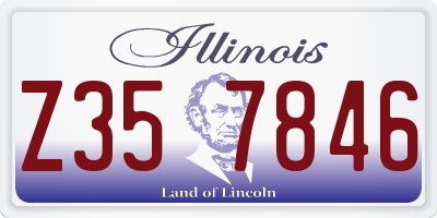 IL license plate Z357846