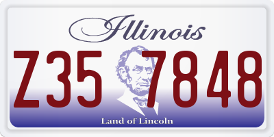IL license plate Z357848