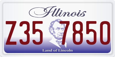 IL license plate Z357850