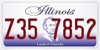 IL license plate Z357852