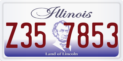 IL license plate Z357853