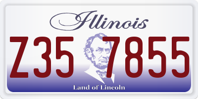 IL license plate Z357855