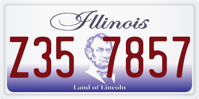IL license plate Z357857