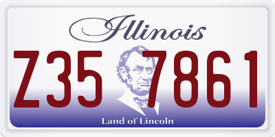 IL license plate Z357861