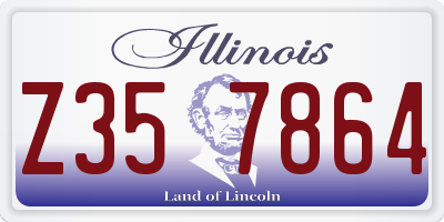 IL license plate Z357864