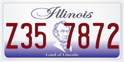 IL license plate Z357872
