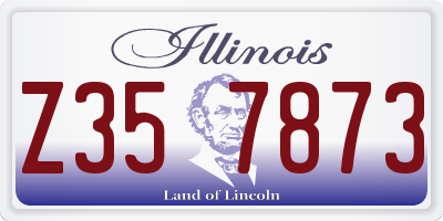 IL license plate Z357873