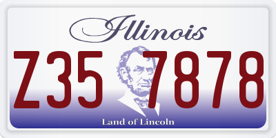IL license plate Z357878