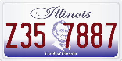 IL license plate Z357887
