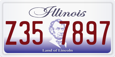 IL license plate Z357897