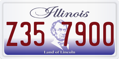 IL license plate Z357900