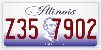 IL license plate Z357902