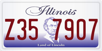 IL license plate Z357907