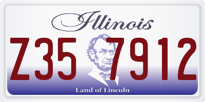 IL license plate Z357912