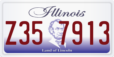 IL license plate Z357913