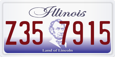 IL license plate Z357915