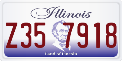IL license plate Z357918