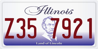 IL license plate Z357921