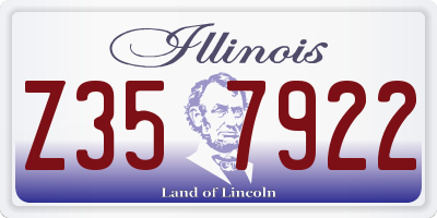 IL license plate Z357922