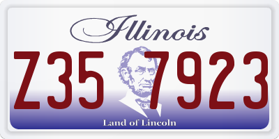 IL license plate Z357923