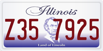 IL license plate Z357925
