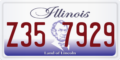 IL license plate Z357929