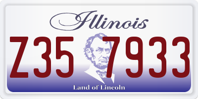 IL license plate Z357933