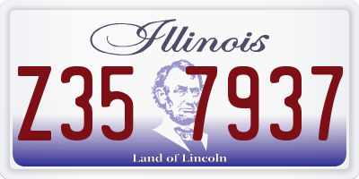 IL license plate Z357937