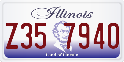 IL license plate Z357940