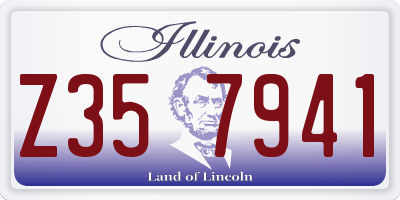 IL license plate Z357941